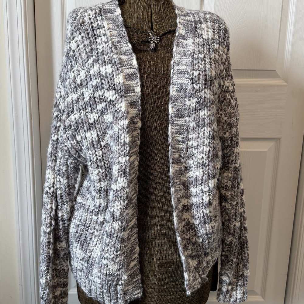 Hippie Rose Marled Gray Cardigan